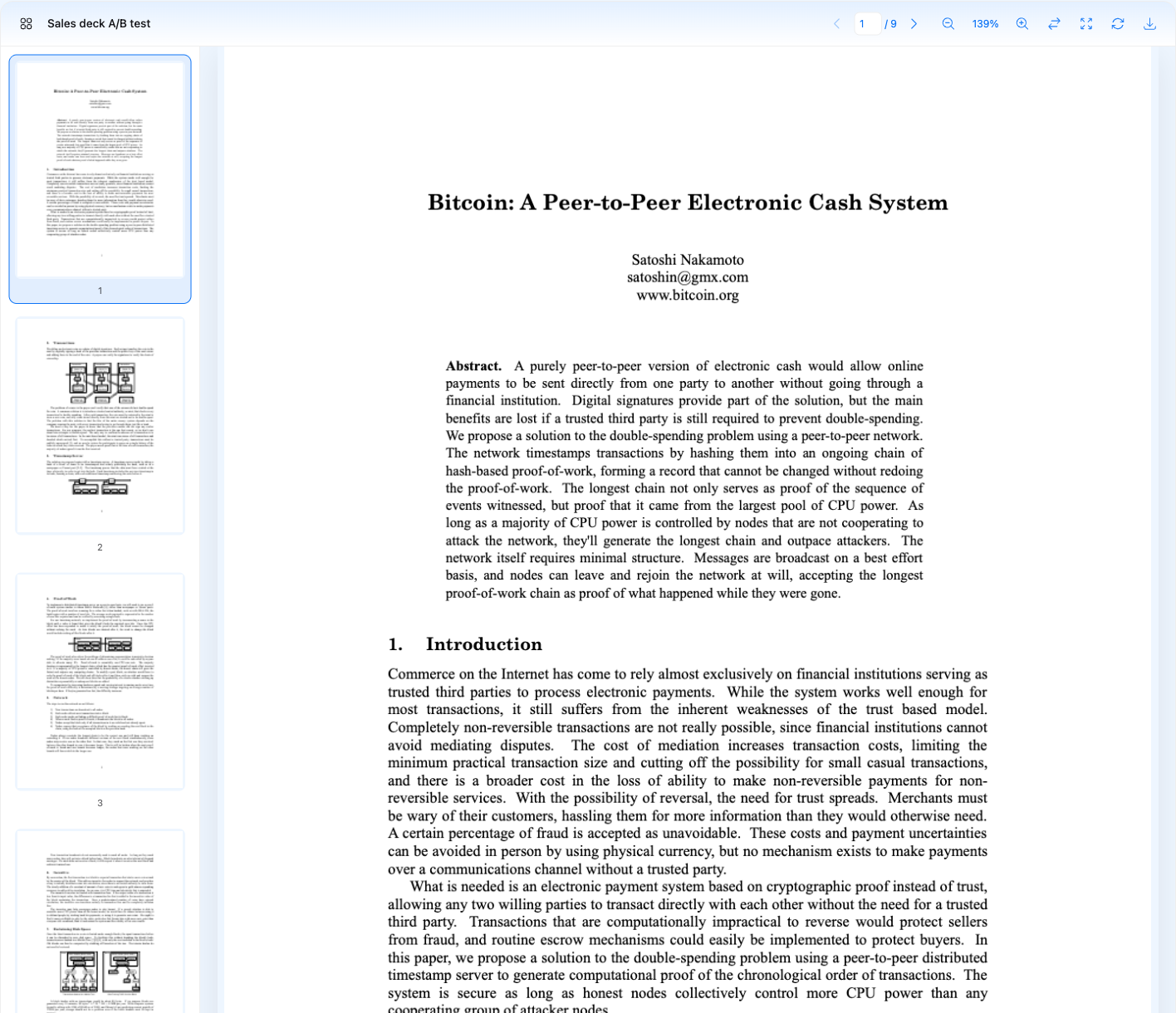 Vorschau der Veröffentlichung in der Anwendung